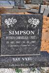 SIMPSON Petrus Cornelius 1941-2007