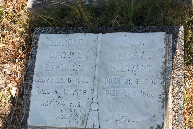 STEWART Harold George 1902-1976 & Alma Mary 1902-1983