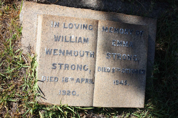 STRONG William Wenmouth -1920 & Emma -1945