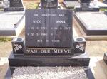 MERWE Nico, van der 1923-1990 & Anna 1927-