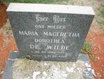 WILDE Maria Mageretha Dorothea, de 1903-1992