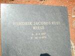 WIESE Hendrik Jacobus Rust 1927-1974