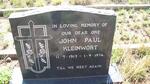 KLEINWORT John Paul 1913-1974