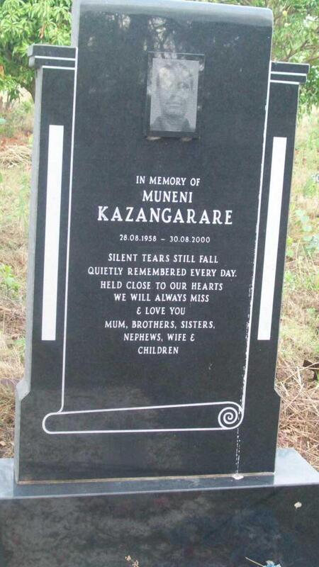 KAZANGARARE Muneni 1958-2000