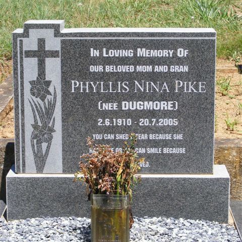 PIKE Phyllis Nina nee DUGMORE 1910-2005