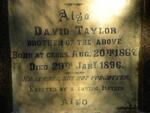 TAYLOR David 186?-1896