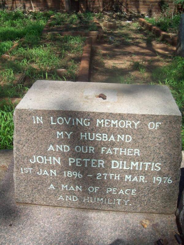 DILMITIS John Peter 1896-1976