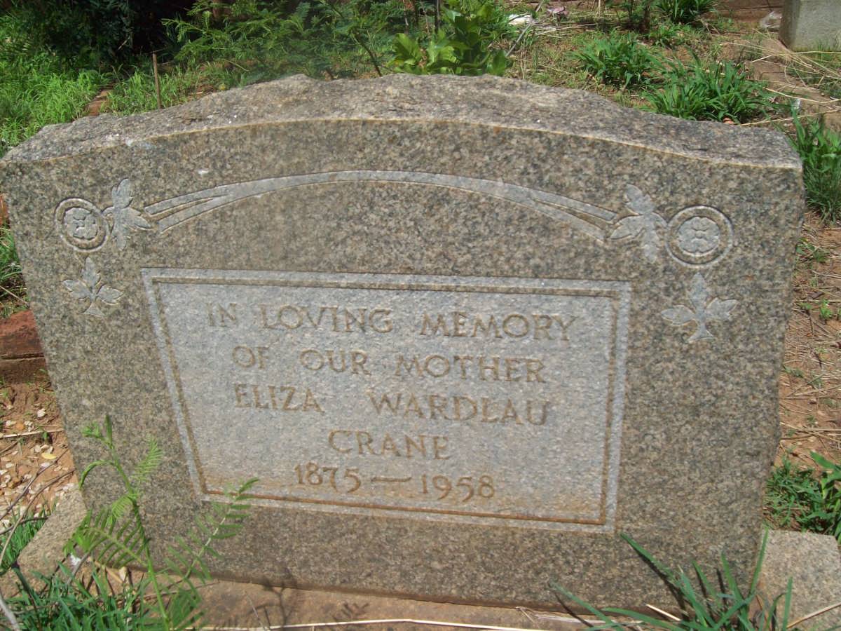 CRANE Eliza Wardlau 1875-1958