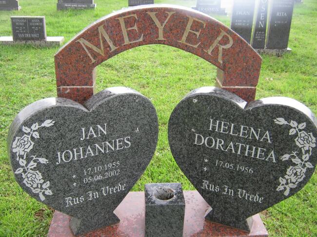 MEYER Jan Johannes 1955-2002 & Helena Dorathea 1956-