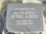 BEER Willem George Petrus, de 1897-1965
