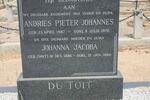 TOIT Andries Pieter Johannes, du 1887-1970 & Johanna Jacoba SMIT 1886-1980