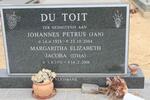 TOIT Johannes Petrus, du 1928-2004 & Margaritha Elizabeth Jacoba 1931-2008