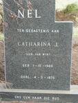 NEL Catharina J. nee VAN WYK 1900-1975