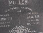 MULLER Johannes H. 1892-1971 & Anna B.M. 1905-1970