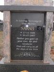 JACOBS Sarah 1935-2007