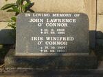 O' CONNOR John Lawrence 1908-1961 & Iris Winifred 1907-1993