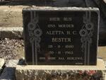 BESTER Aletta H.C. 1880-1963