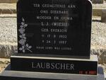 LAUBSCHER L.J. nee EVERSON 1902-1987