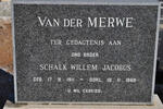 MERWE Schalk Willem Jacobus, van der 1911-1969