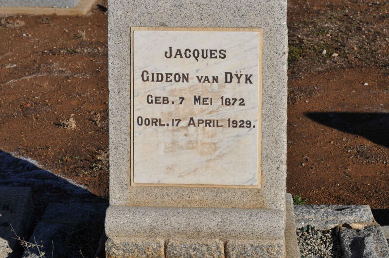 DYK Jacques Gideon, van 1872-1929