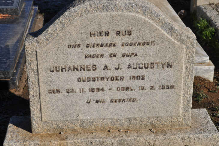 AUGUSTYN Johannes A.J. 1884-1958
