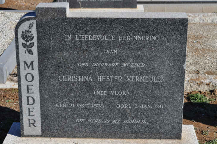 VERMEULEN Christina Hester nee VLOK 1878-1962