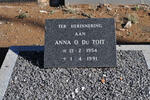 TOIT Anna O., du 1954-1991