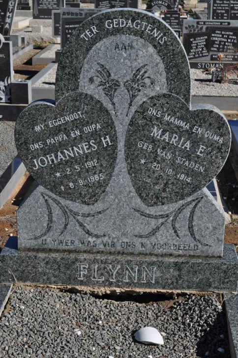FLYNN Johannes H. 1912-1985 & Maria E. VAN STADEN 1914-