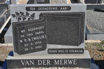 MERWE W.P.B., van der 1934-1982