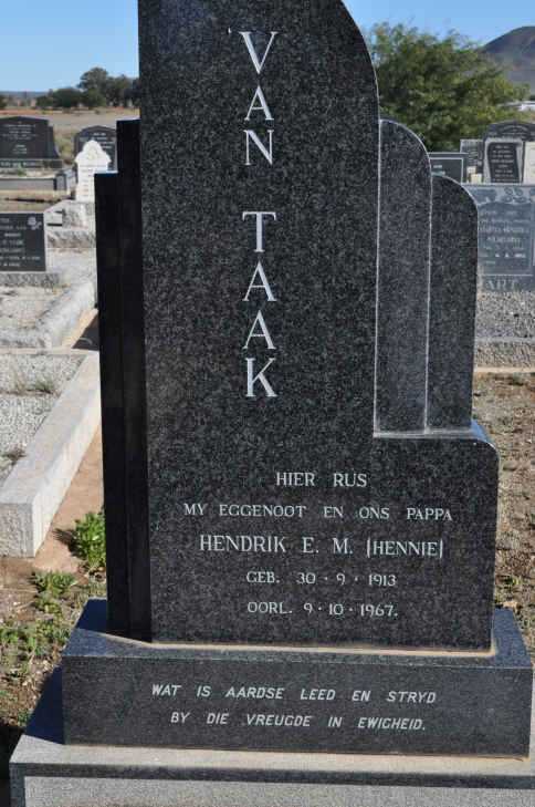 TAAK Hendrik E.M., van 1913-1967
