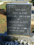 TOIT Paul, du 1882-1960 & Rensche LE ROUX 1899-1982
