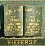 PIETERSE Petrus Jacobus 1891-1973 & Catharina Johanna RHEEDER 1894-1973