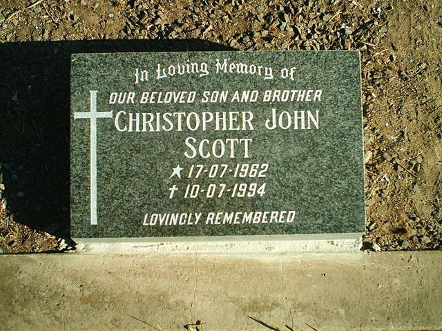 SCOTT Christopher John 1962-1994