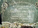 VORSTER Andries Jacobus 1932-1961