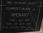 AVENANT Christiaan J. 1866-1938