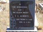 ALBERTS E.G. nee THERON 1896-1975