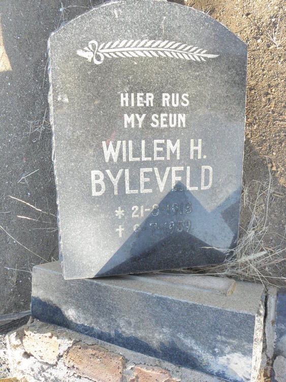 BYLEVELD WilleM H. 1918-1959