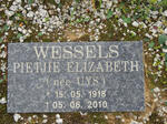 WESSELS Pietjie Elizabeth nee UYS 1918-2010