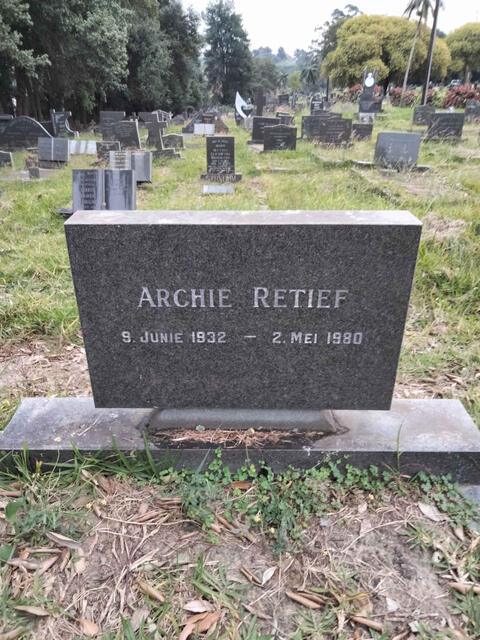 RETIEF Archie 1932-1980