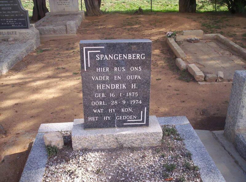 SPANGENBERG Hendrik H. 1875-1974