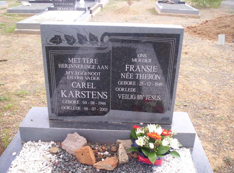 KARSTENS Carel 1946-2003 &  Fransie THERON 1949-