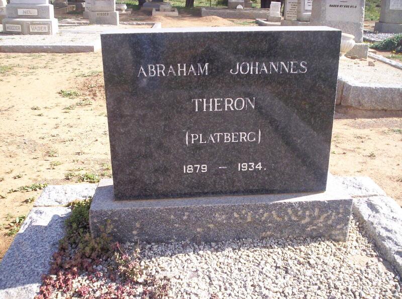 THERON Abraham Johannes 1879-1934