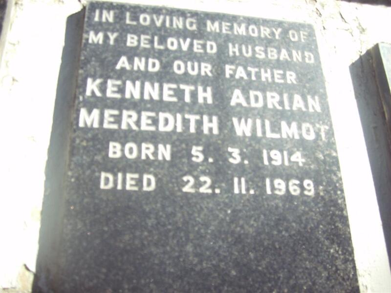 WILMOT Kenneth Adrian Meredith 1914-1969