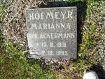 HOFMEYR Marianna nee ACKERMANN 1918-1993