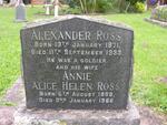 ROSS Alexander 1871-1933 & Annie Alice Helen 1888-1966