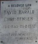 CHRISTENSEN David Harald 1953-1972