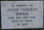 DAWSON Joseph Frederick 1880-1958