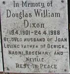 DIXON Douglas William 1901-1988