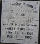 MANN Ernest Henry 1903-1983 & Florence Mary Natalie 1898-1980