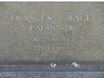 PADDISON Frances Grave 1880-1968